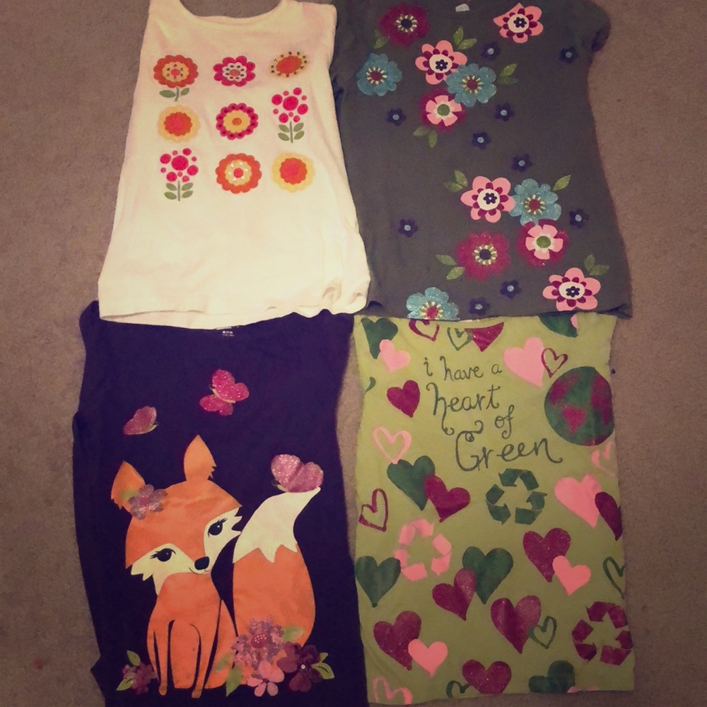 4 super cute ,long sleeve shirts.